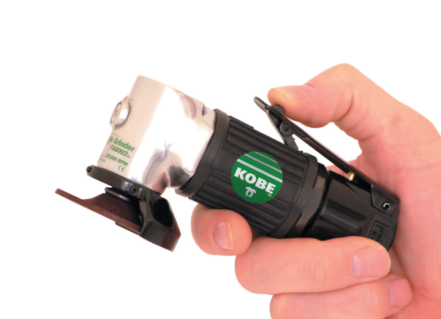 Kobe Green Line FAG050m Air Angle Mini Die Grinder 20,000RPM 225W | 4 Grinding Discs | KBE2702090K KOBE