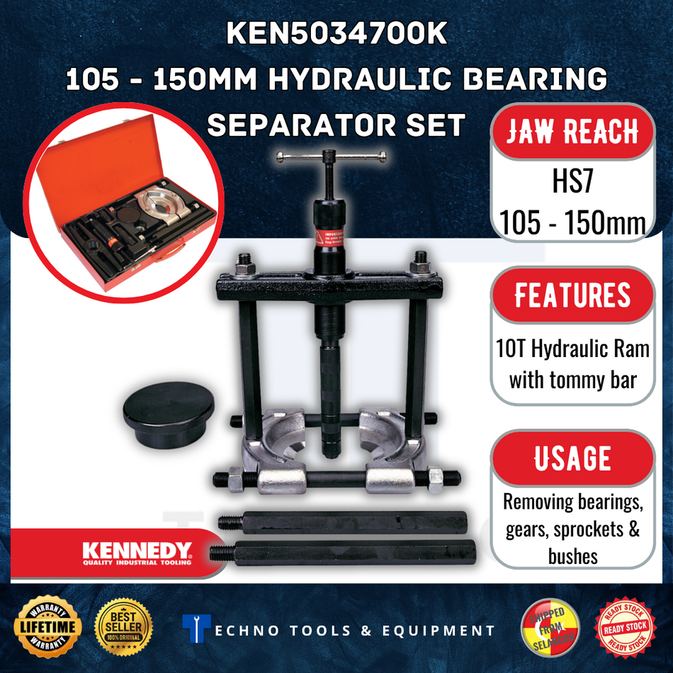 KENNEDY 75-105mm / 105-150mm HYDRAULIC BEARING SEPARATOR SET KEN5034700K KEN5034720K KENNEDY