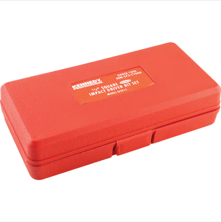 KENNEDY KEN5737100K 15-piece 1/2″ square drive impact driver set with forward/reverse action. Ideal for loosening or tightening stuck fasteners.