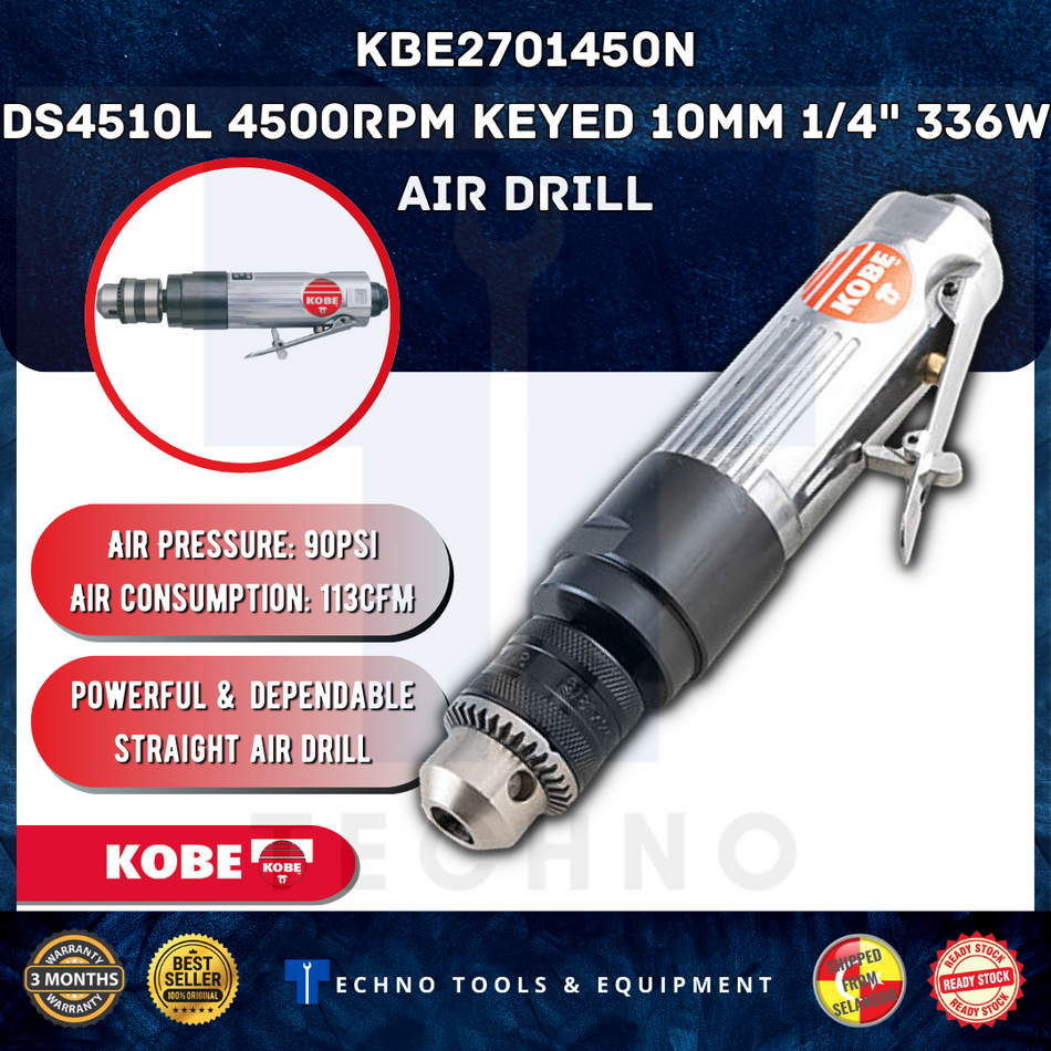 KOBE KBE2701450N DS4510L 10mm STRAIGHT AIR DRILL