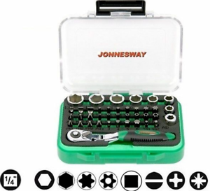 JONNESWAY RD02040S 40PCS 1/4? DR MINI RATCHET BIT SET