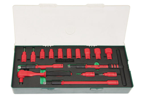 JONNESWAY S03V3116SC 16 Pcs 3/8" DR.1000V INSULATED SOCKET SET