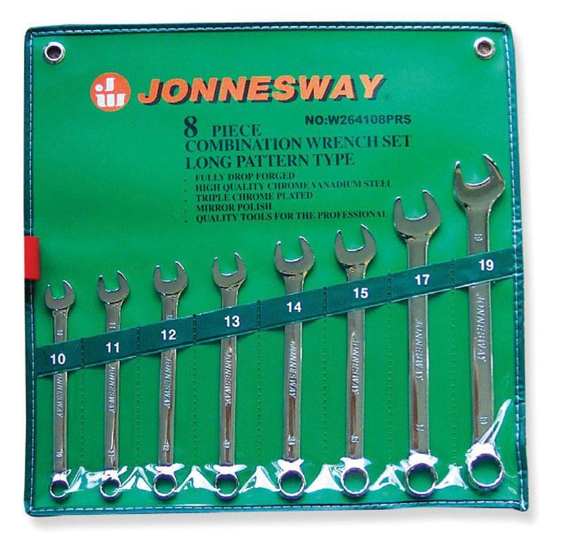 JONNESWAY W264108PRS 8 PCS COMBINATION WRENCH SET LONG PATTERN