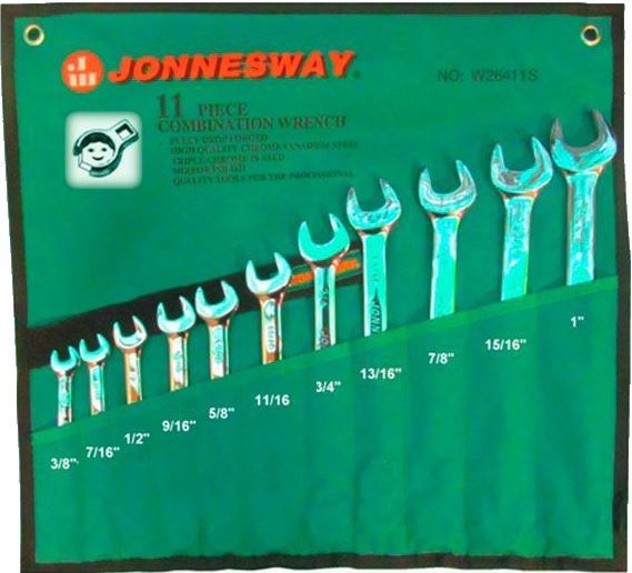 JONNESWAY W26411SA 11 PCS COMBINATION WRENCH SET