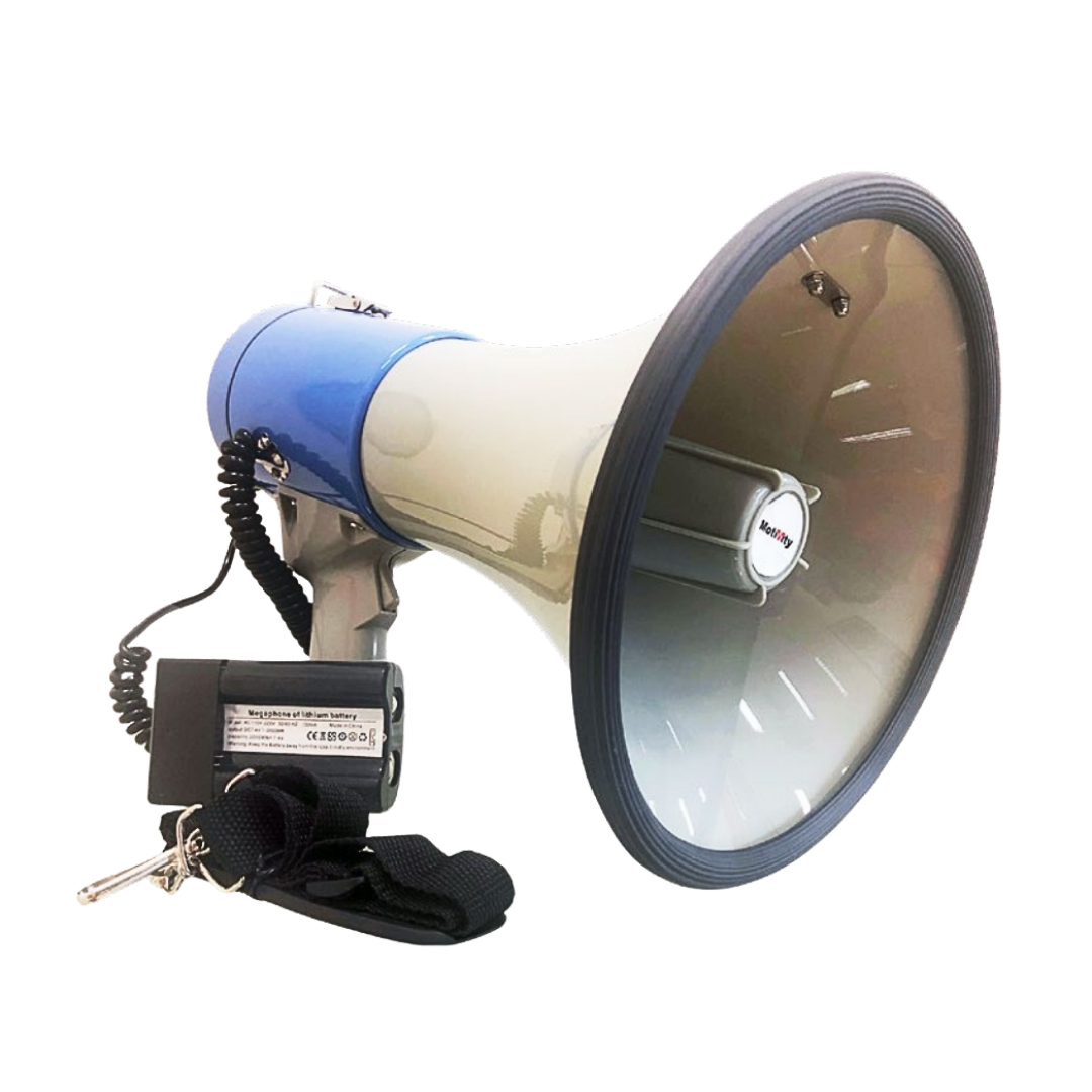 SHOW ER-66S 25W HAND HELD MEGAPHONE / MOTIVITY MER-66USB 50W HAND HELD MEGAPHONE WITH USB SHOW