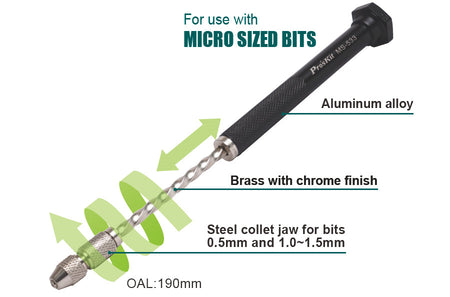 PRO'SKIT MS-533 Pump-Action Drill Set PRO'SKIT