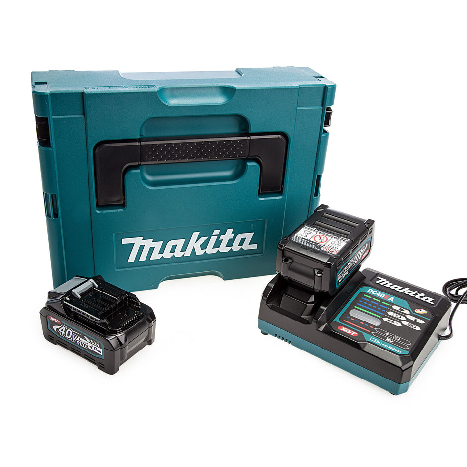 Makita MKP1G002 Power Source Kit (191K02-4) 40V 4.0Ah Battery x 2pcs, Charger DC40RA x 1pc