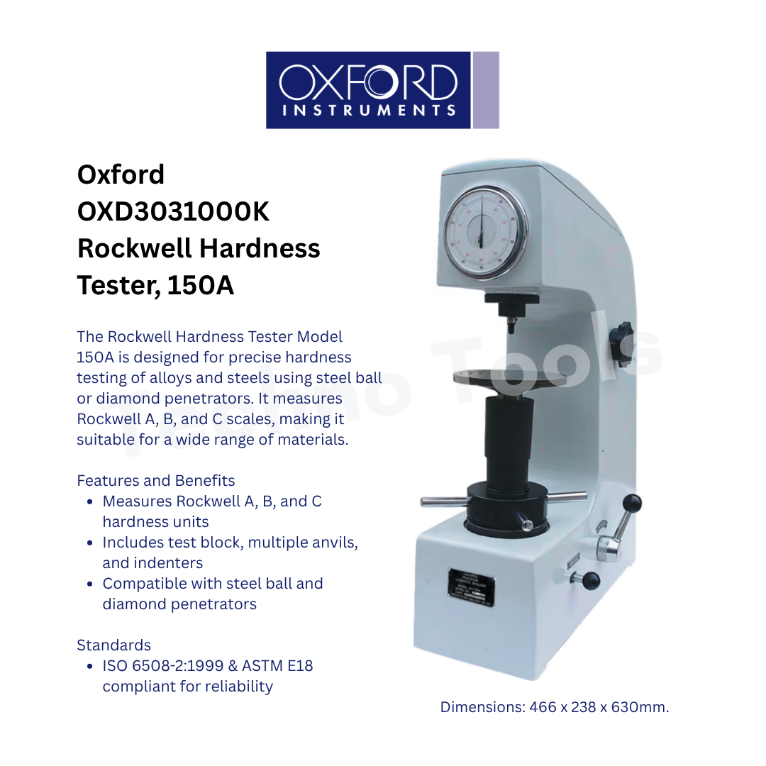 Oxford OXD3031000K  Rockwell Hardness Tester, 150A OXFORD
