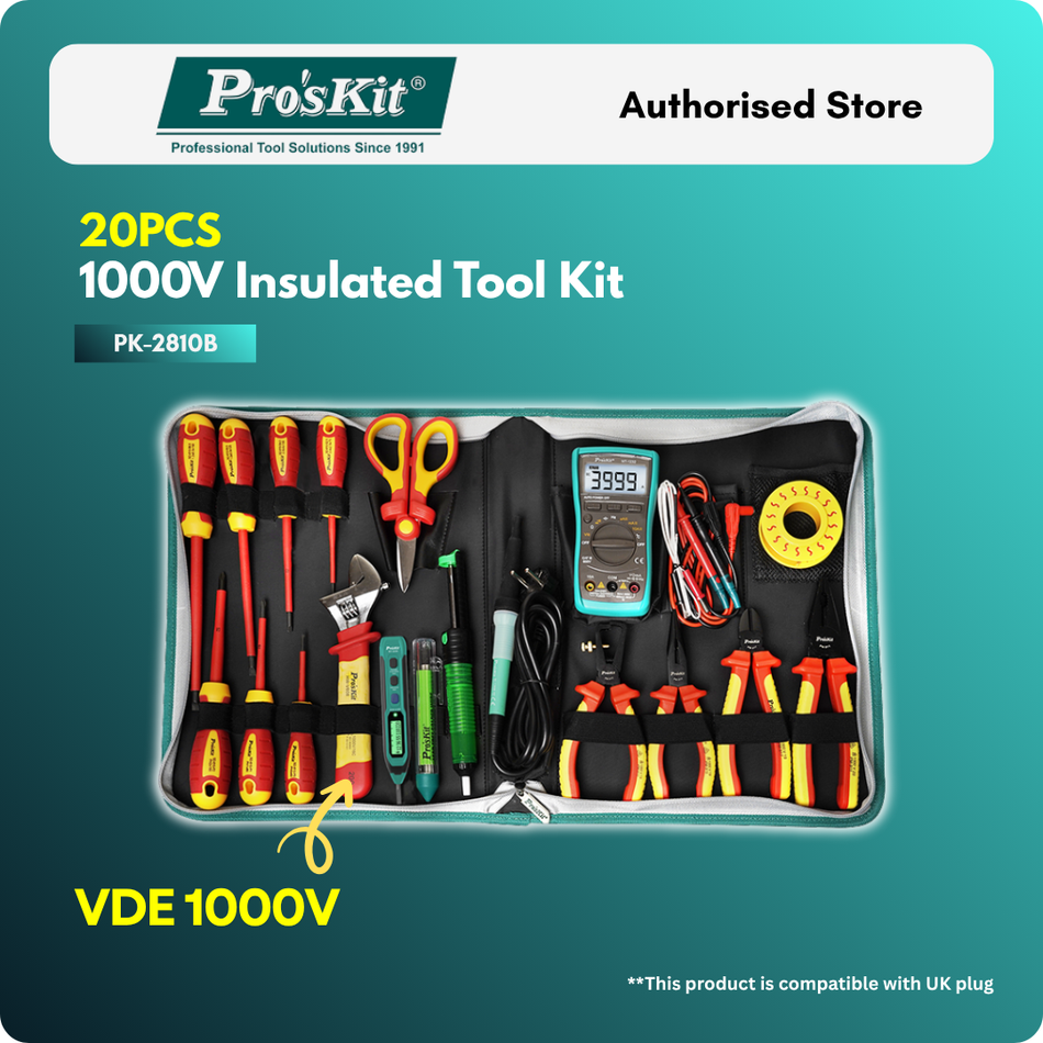 PRO'SKIT PK-2810B 20PCS INSULATED TOOL KIT PRO'SKIT