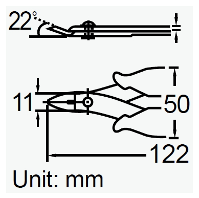 PRO'SKIT PM-251 Cutting Plier (122mm)