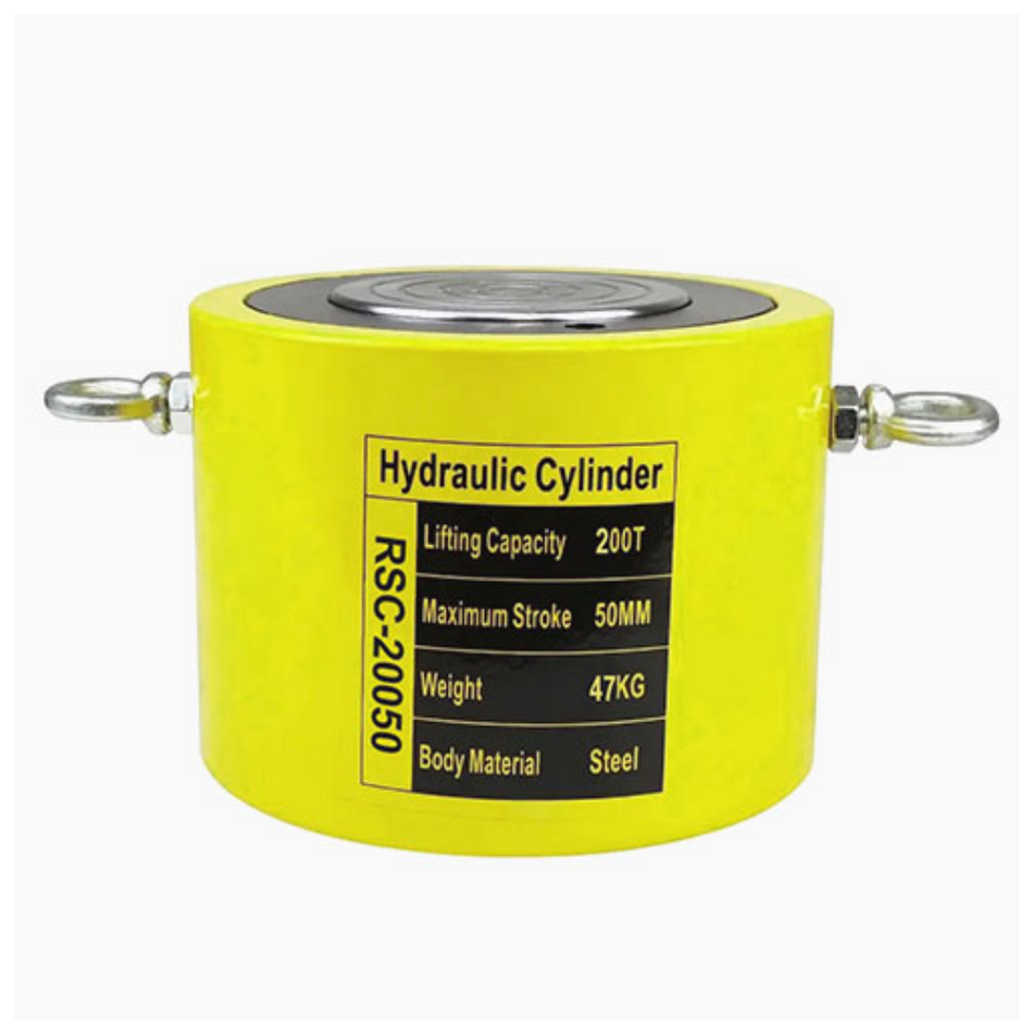RSC-20050 200 Ton Hydraulic Cylinder(50mm) Stroke Jack Ram | 3 Months Warranty