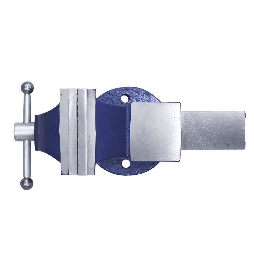 Bench Vice top view with bottom Dual lock 
down nuts