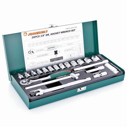 JONNESWAY 3/8" DR. SOCKET SET 20 PCS - S04H3120S