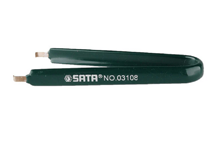 SATA 03107/03108 chip extractor pullers for PLCC (20-84 pin) & IC (8-24 pin) components. Spring-assisted, one-hand operation, safe removal.