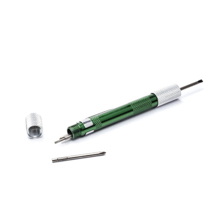 SATA 03141/03142 precision screwdriver sets, CrVMo bits, 52HRC hardness, pen-type aluminum body. Slotted/Phillips or Phillips/Torx tips.
