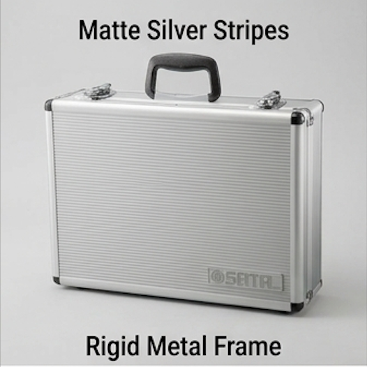 SATA 03601 16" aluminum tool case with rigid metal frame, ABS cover & EVA separator. Wear & rust resistant, durable storage for tools.