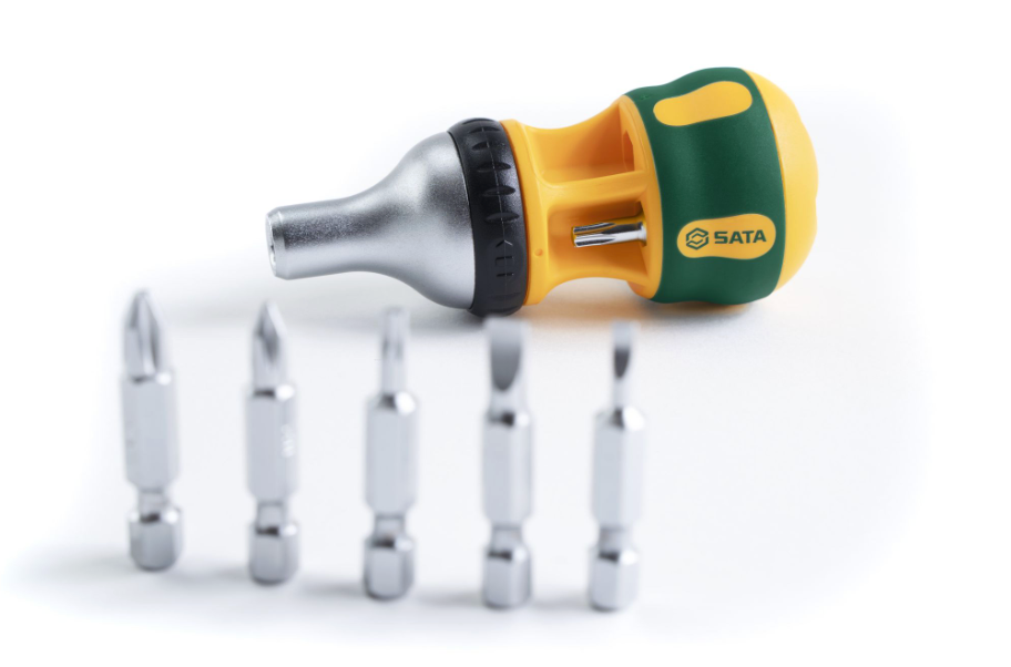 SATA 05428 7 In 1 mini Ratchet Screwdriver Set SATA