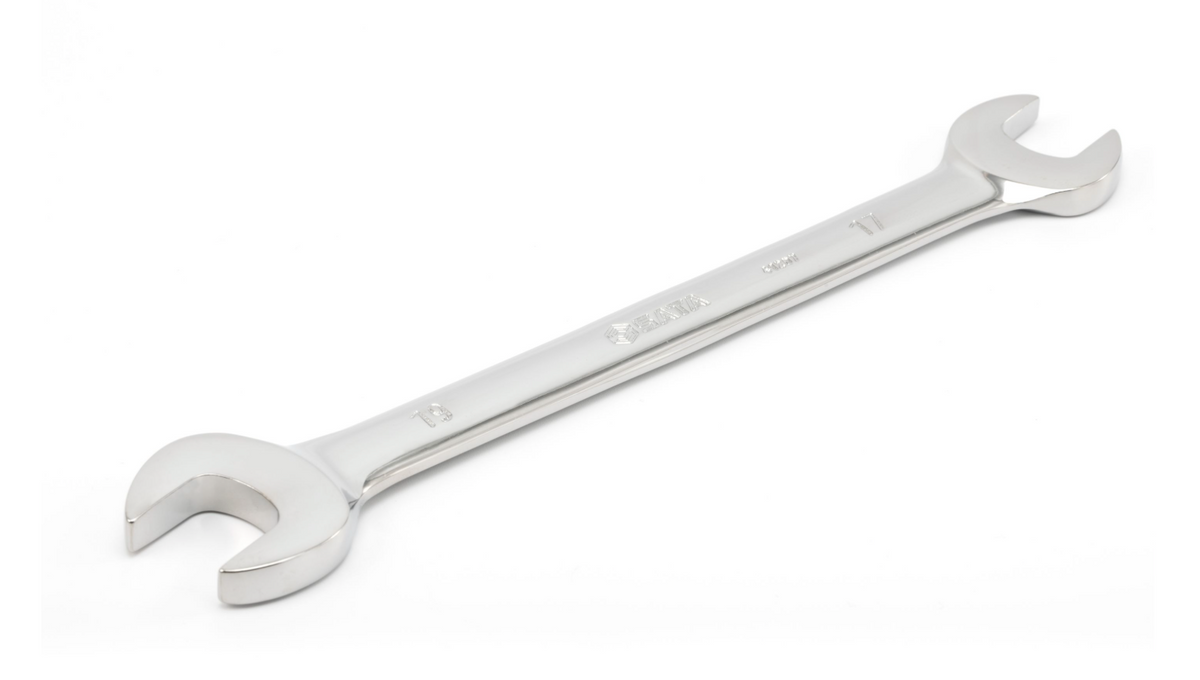 SATA 08010 10-piece double open end wrench set, metric 5.5-32mm. Durable, precision-forged wrenches for a wide range of fasteners.
