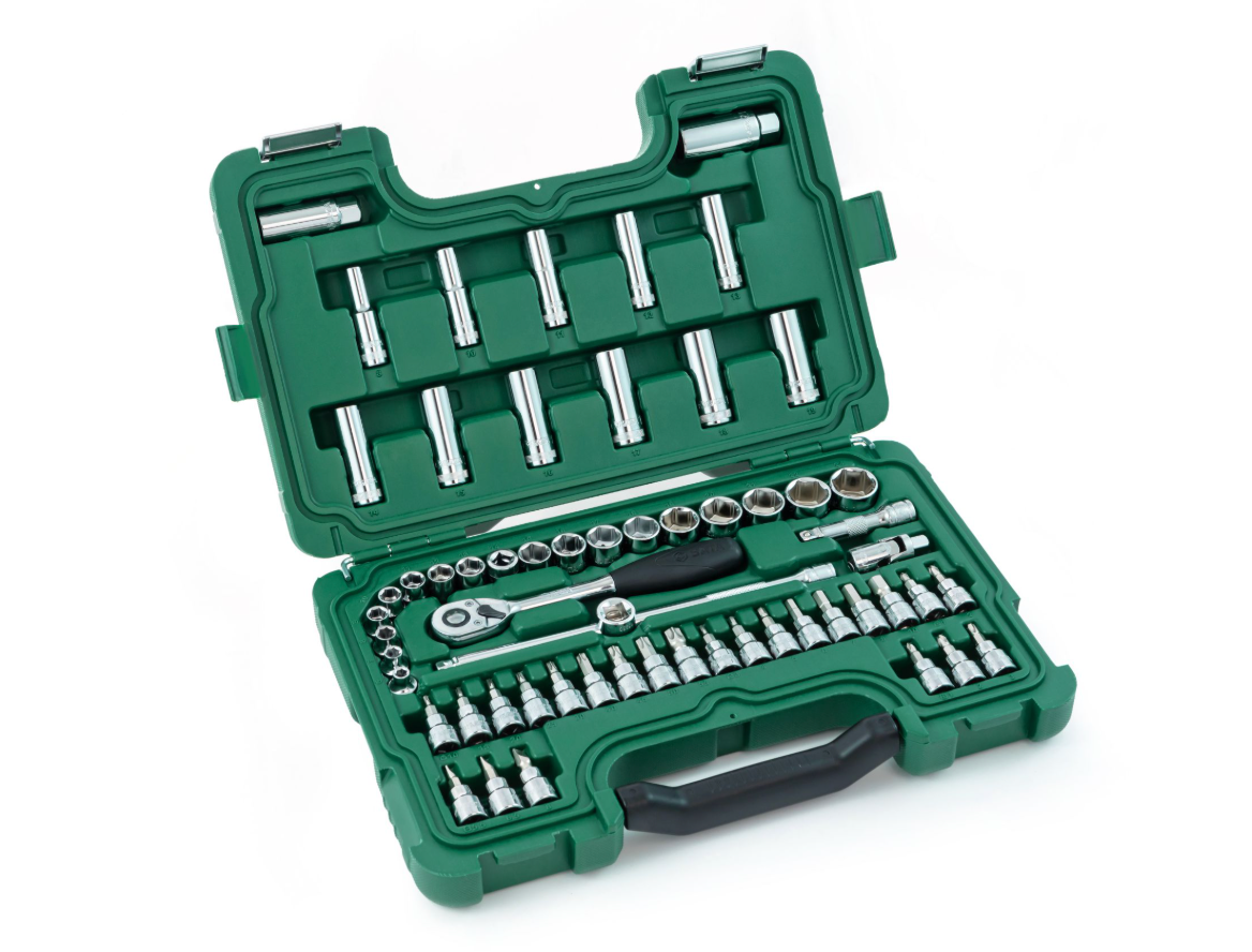 SATA 09004 Socket Set 3/8" Drive 60pcs 6-Point Metric SATA