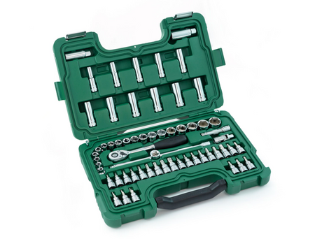 SATA 09004 Socket Set 3/8" Drive 60pcs 6-Point Metric SATA