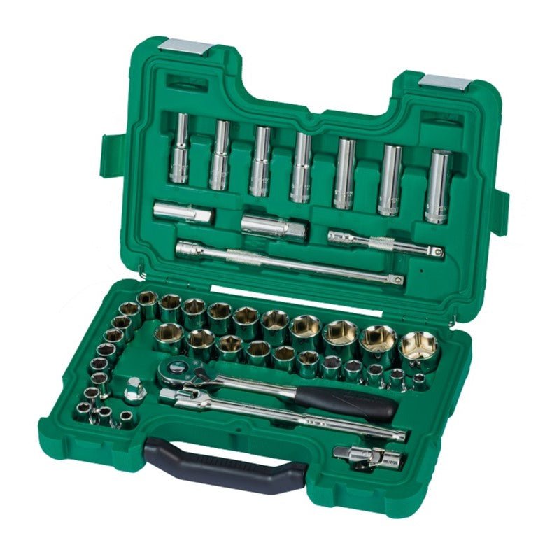 SATA 09006 46Pc 1/2" Drive Socket Set | Metric & SAE Tools Kit