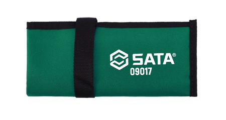 SATA 09017 6-piece full polish combination wrench set, SAE 5/16"-5/8". Durable, precision-forged wrenches for everyday use.
