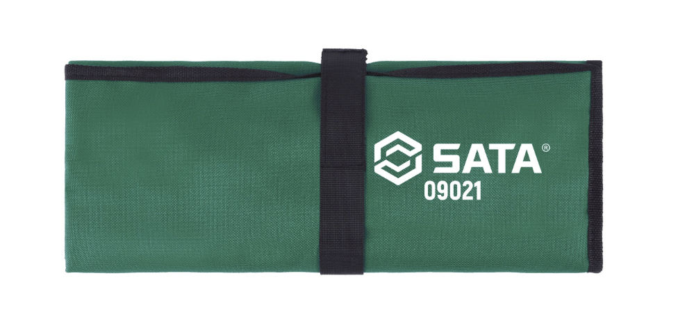 SATA 09021 11-piece full polish combination wrench set, SAE 1/4"-7/8". Durable, precision-forged wrenches for versatile use.