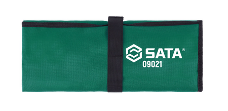 SATA 09021 11-piece full polish combination wrench set, SAE 1/4"-7/8". Durable, precision-forged wrenches for versatile use.