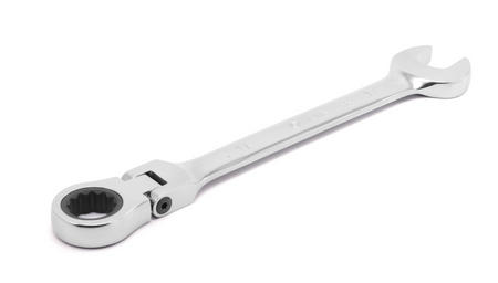 SATA 09042 7-piece flex head ratcheting wrench set, metric 10-19mm. Pivoting head for improved access in tight spaces.