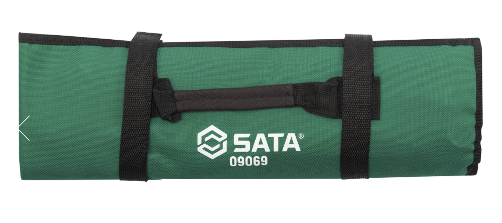SATA 09069 14-piece full polish combination wrench set, SAE 3/8"-1-1/4". Durable, precision-forged for versatile use.