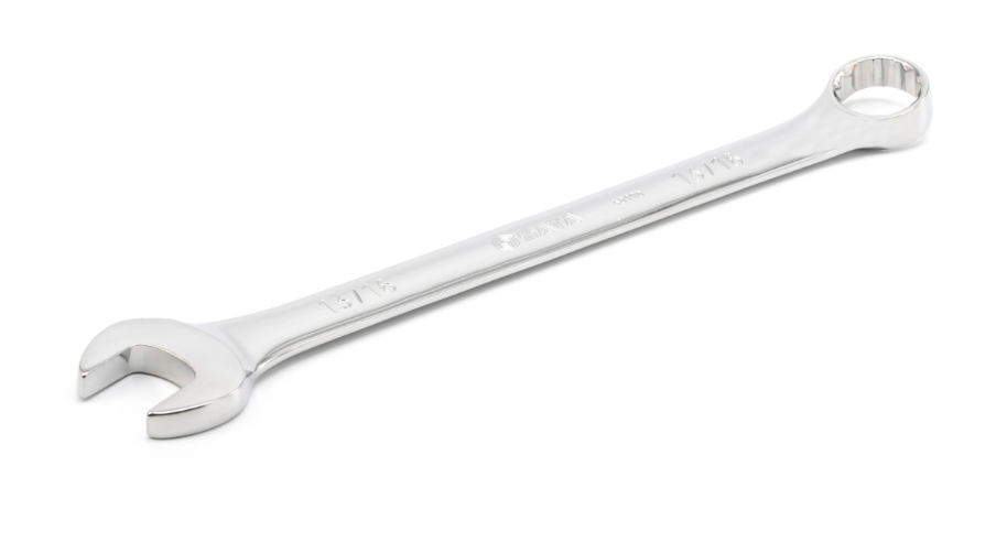 SATA 09069 14-piece full polish combination wrench set, SAE 3/8"-1-1/4". Durable, precision-forged for versatile use.
