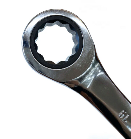 SATA 09079 8-piece combination ratcheting wrench set, metric 8-19mm. Fast, efficient fastening for everyday use.