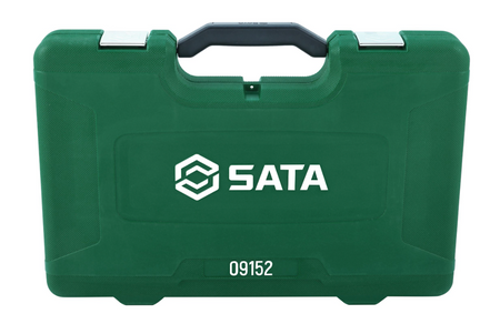 SATA 09152 6-piece auto body repair tool set with dollies, bumping spoon & shrinking hammers for panel repair work.