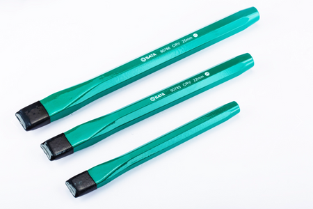Shop the SATA 09163 3-Piece Cold Chisel Set: Cr-V steel, sizes 20-25mm, up to 300mm length. Durable, heavy-duty, includes carrying pouch. Lifetime warranty.