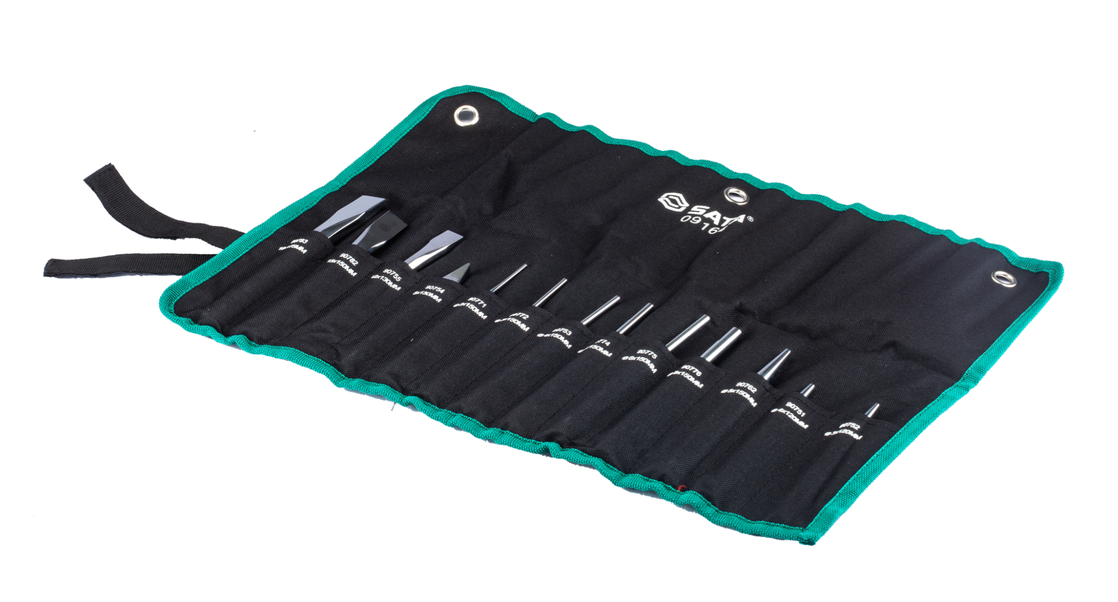Shop the SATA 09164 13-Piece Punch & Chisel Set: 60Cr-V steel, chrome-plated, includes center punches, pin punches, taper punch & chisels. Lifetime warranty.
