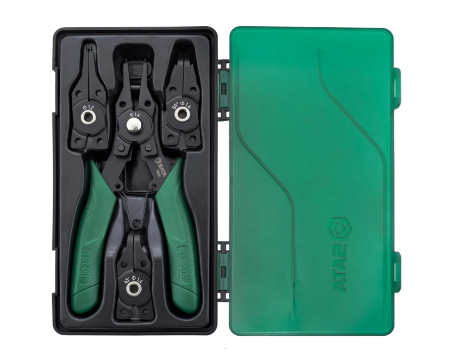 Shop the SATA 09251 5-Piece Convertible Snap Ring Pliers Set with straight & 45°/90° tips, 1.2mm & 1.4mm sizes. Versatile, durable. Lifetime warranty.