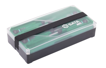Shop the SATA 09313 6-Piece Precision Torx® Screwdriver Set: SVCM+ alloy steel, sizes T6-T15, rotary cap design. Ideal for electronics. Lifetime warranty.