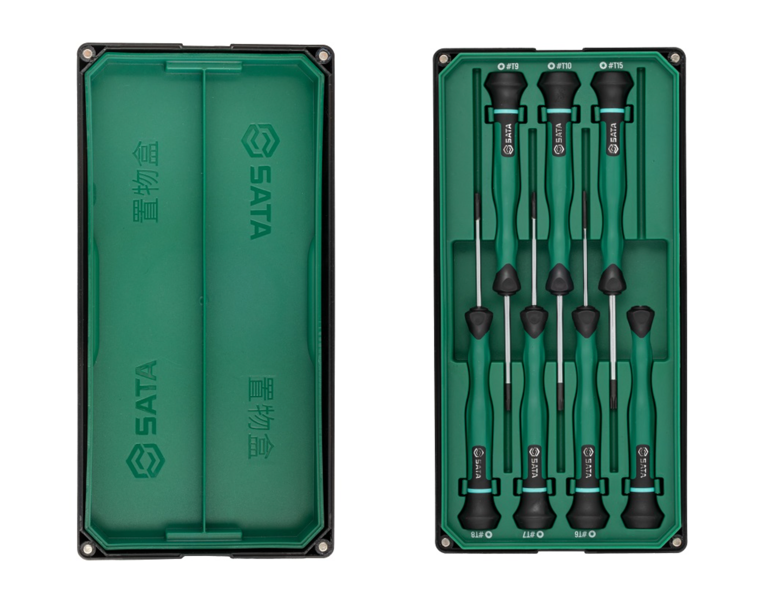 Shop the SATA 09313 6-Piece Precision Torx® Screwdriver Set: SVCM+ alloy steel, sizes T6-T15, rotary cap design. Ideal for electronics. Lifetime warranty.
