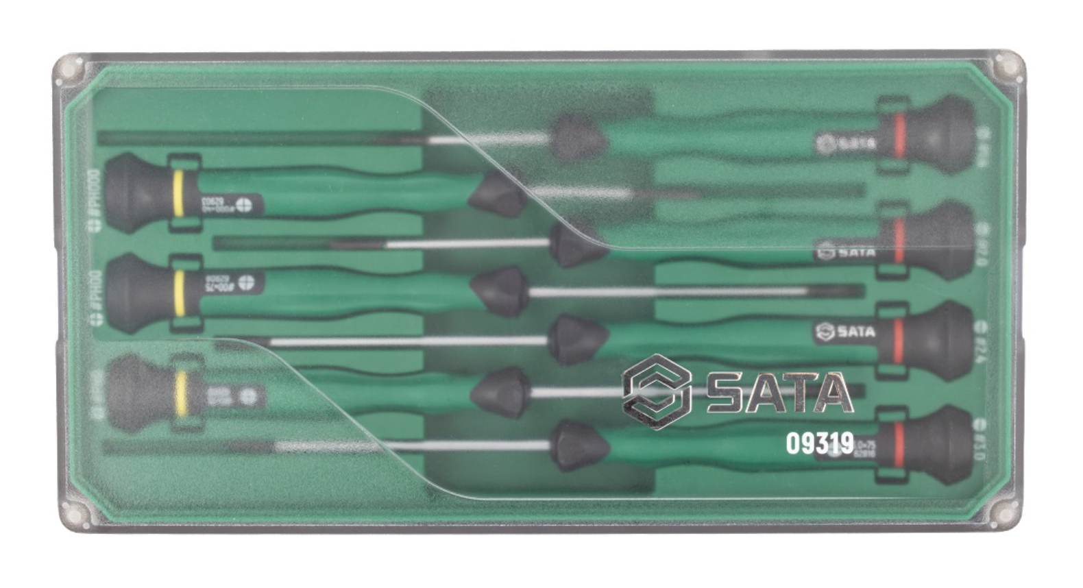Shop the SATA 09319 12-Piece Electronic Tool Set: slotted & Phillips screwdrivers, S2 alloy steel, magnetic stackable tool box. Precision electronics repair.