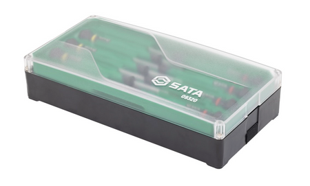 Shop the SATA 09320 13-Piece Electronic Tool Set: slotted & Phillips screwdrivers, S2 alloy steel, magnetic stackable tool box. Precision electronics repair.