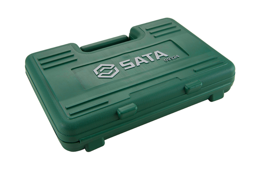 Shop the SATA 09324 60-Piece 1/4" Dr. Socket & Bit Set: sockets, slotted, Phillips, hex, Torx & tamper-proof bits, ratcheting driver, extension bar.