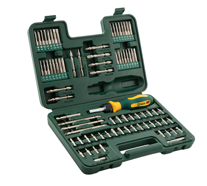 Shop the SATA 09326 80-Piece 1/4" Hex Shank Bits Set: slotted, Phillips, hex, Torx & tamper-proof bits plus holders. Complete driver bit collection.