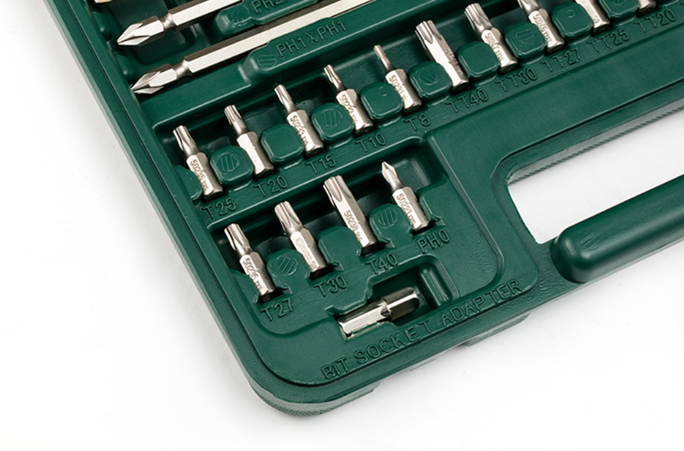 Shop the SATA 09326 80-Piece 1/4" Hex Shank Bits Set: slotted, Phillips, hex, Torx & tamper-proof bits plus holders. Complete driver bit collection.