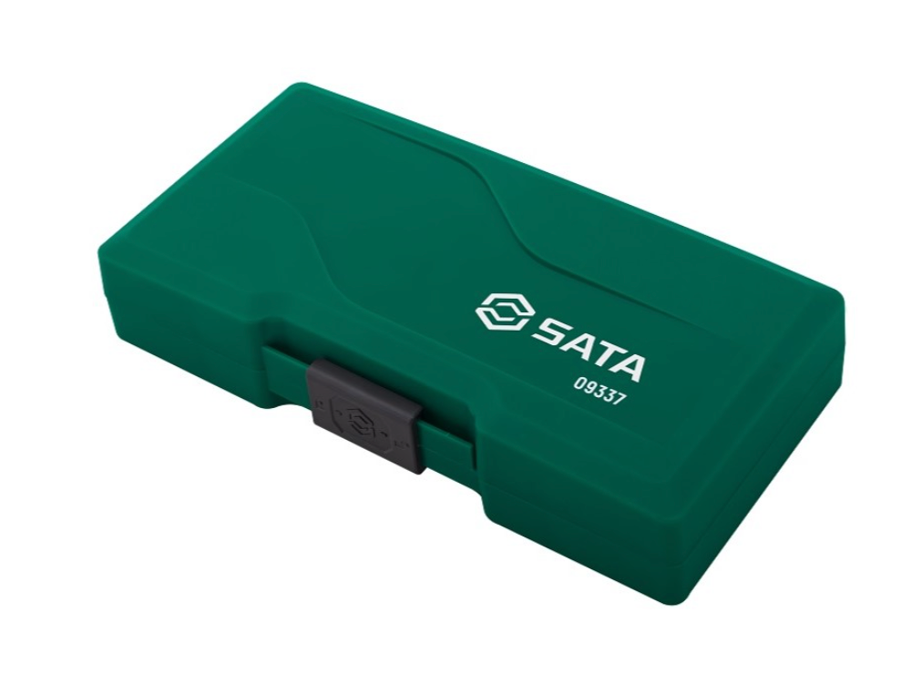 Shop the SATA 09337 44-Piece Power Tool Accessories Set: S2 alloy bits, magnetic nut drivers, quick-clamping extension rod. Color-coded bit sleeves.