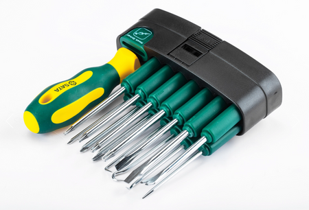 Shop the SATA 09346 16-Piece Interchangeable Screwdriver Set: SVCM bits, slotted, Phillips, Torx, hooks, nail puller. Heat-treated for durability.