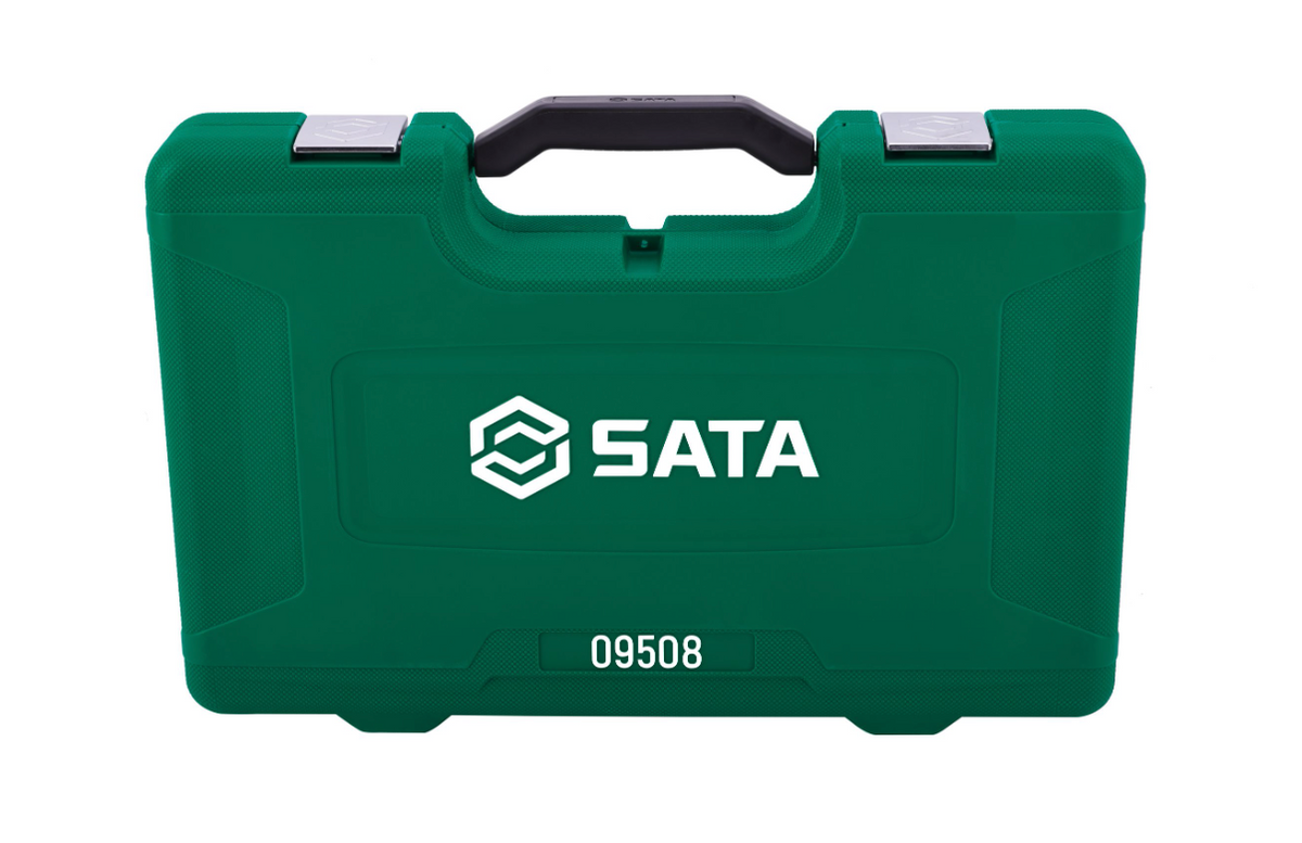 Shop the SATA 09508 50-Piece Automotive Tool Set: 1/2" Dr sockets, wrenches, hex keys, multimeter & more. Complete mechanics kit in a durable case.