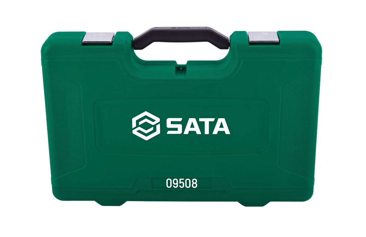 Shop the SATA 09508 50-Piece Automotive Tool Set: 1/2" Dr sockets, wrenches, hex keys, multimeter & more. Complete mechanics kit in a durable case.