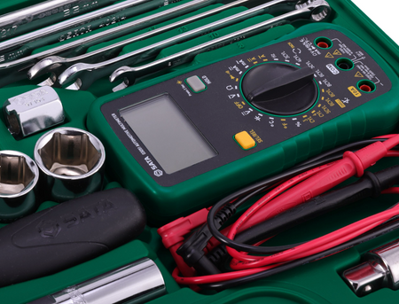 Shop the SATA 09508 50-Piece Automotive Tool Set: 1/2" Dr sockets, wrenches, hex keys, multimeter & more. Complete mechanics kit in a durable case.
