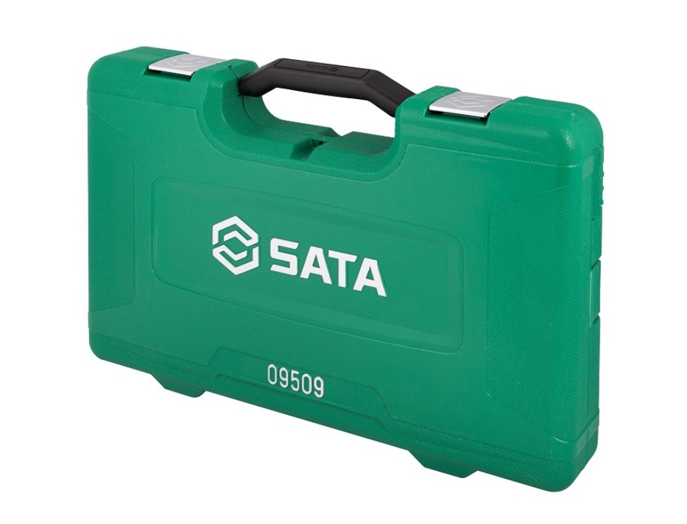 Upgrade your garage with the SATA 09509 59-piece master tool set. Includes sockets, wrenches, pliers, and drivers in a convenient carry case for auto repair.