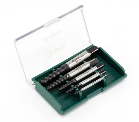Easily remove broken screws with the SATA 09704A 5-piece coarse threaded extractor set. Reliable performance for tough extraction tasks. Shop now.
